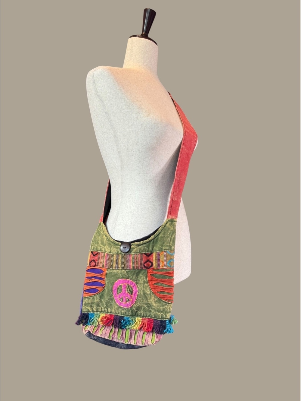 Rising International Colorful Peace Bohemian Shoulder Bag